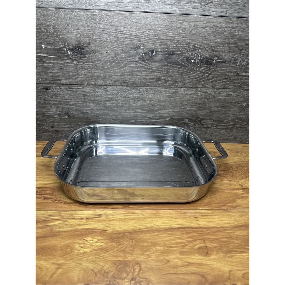 ALL-CLAD Stainless Steel Lasagna Roasting Pan 14x11" Oven to Table Cookware